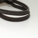 BURBERRY Nova Check Blue Label Tote Bag Canvas Brown Silver Auth 129810-7