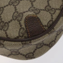 GUCCI GG Supreme Web Sherry Line Bag PVC Beige Gold 156 02 066 Auth 129814-15