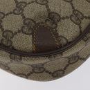 GUCCI GG Supreme Web Sherry Line Bag PVC Beige Gold 156 02 066 Auth 129814-16