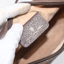 GUCCI GG Supreme Web Sherry Line Bag PVC Beige Gold 156 02 066 Auth 129814-19