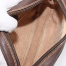 GUCCI GG Supreme Web Sherry Line Bag PVC Beige Gold 156 02 066 Auth 129814-11