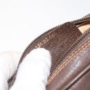 GUCCI GG Supreme Web Sherry Line Bag PVC Beige Gold 156 02 066 Auth 129814-12