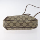 GUCCI GG Supreme Web Sherry Line Bag PVC Beige Gold 156 02 066 Auth 129814-5