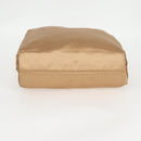 PRADA Chain Tote Bag Satin Gold Auth 129815-6