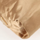 PRADA Chain Tote Bag Satin Gold Auth 129815-9