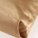 PRADA Chain Tote Bag Satin Gold Auth 129815-16