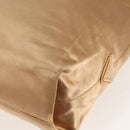 PRADA Chain Tote Bag Satin Gold Auth 129815-18