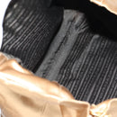 PRADA Chain Tote Bag Satin Gold Auth 129815-10