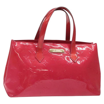 LOUIS VUITTON Monogram Vernis Wilshire PM Hand Bag Rose Pop M93643 Auth 129819