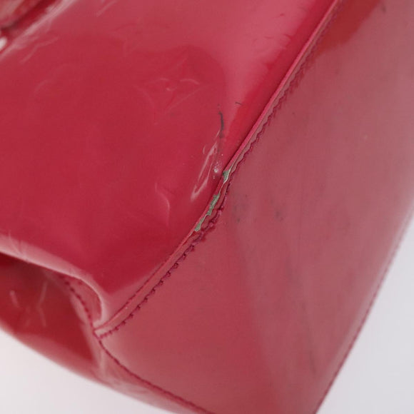 LOUIS VUITTON Monogram Vernis Wilshire PM Hand Bag Rose Pop M93643 Auth 129819