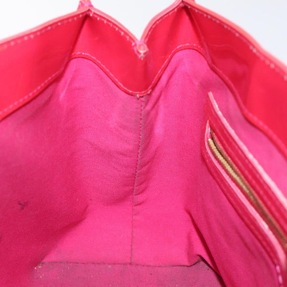 LOUIS VUITTON Monogram Vernis Wilshire PM Hand Bag Rose Pop M93643 Auth 129819