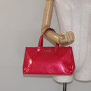 LOUIS VUITTON Monogram Vernis Wilshire PM Hand Bag Rose Pop M93643 Auth 129819-21