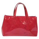 LOUIS VUITTON Monogram Vernis Wilshire PM Hand Bag Rose Pop M93643 Auth 129819-2