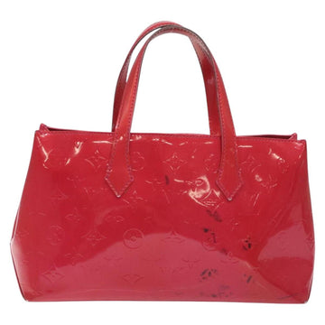 LOUIS VUITTON Monogram Vernis Wilshire PM Hand Bag Rose Pop M93643 Auth 129819 - 0