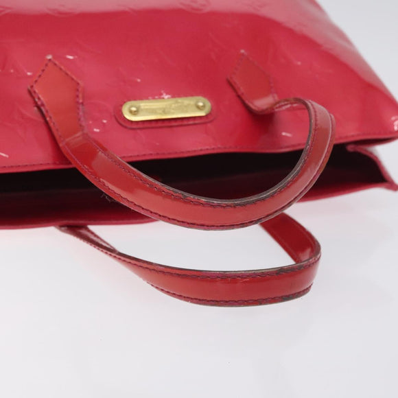 LOUIS VUITTON Monogram Vernis Wilshire PM Hand Bag Rose Pop M93643 Auth 129819