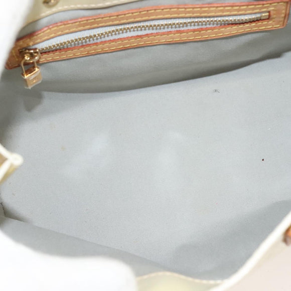 LOUIS VUITTON Monogram Vernis Reade PM Hand Bag Perle M91336 LV Auth 129822