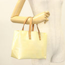 LOUIS VUITTON Monogram Vernis Reade PM Hand Bag Perle M91336 LV Auth 129822-21