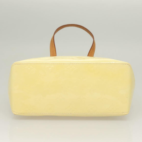 LOUIS VUITTON Monogram Vernis Reade PM Hand Bag Perle M91336 LV Auth 129822