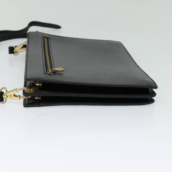 LOUIS VUITTON Epi Angian Shoulder Bag 2way Black M52112 LV Auth 129831