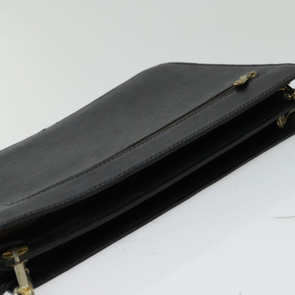 LOUIS VUITTON Epi Angian Shoulder Bag 2way Black M52112 LV Auth 129831