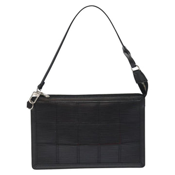 LOUIS VUITTON Epi Stretch Delmonico Pouch Black M54602 LV Auth 129832 - 0