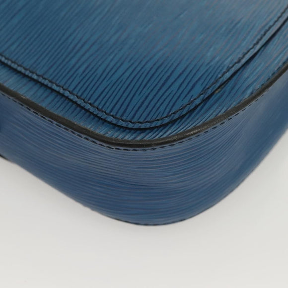 LOUIS VUITTON Epi Saint Cloud PM Shoulder Bag Blue M52195 LV Auth 129833