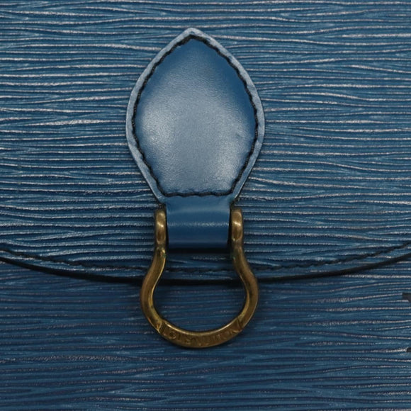 LOUIS VUITTON Epi Saint Cloud PM Shoulder Bag Blue M52195 LV Auth 129833