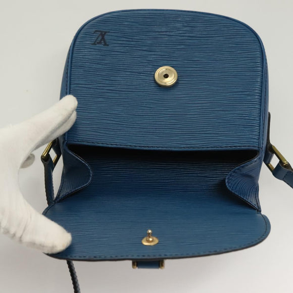 LOUIS VUITTON Epi Saint Cloud PM Shoulder Bag Blue M52195 LV Auth 129833