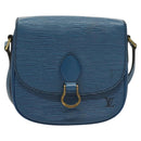 LOUIS VUITTON Epi Saint Cloud PM Shoulder Bag Blue M52195 LV Auth 129833-13