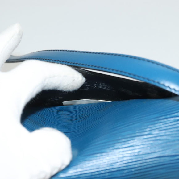 LOUIS VUITTON Epi Saint Cloud PM Shoulder Bag Blue M52195 LV Auth 129833