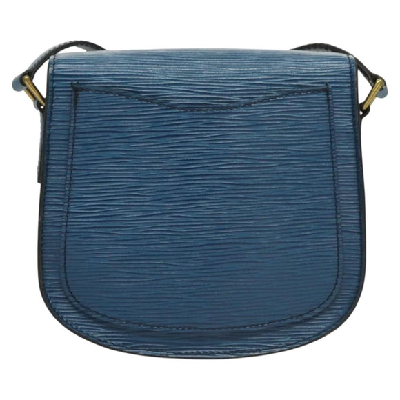 LOUIS VUITTON Epi Saint Cloud PM Shoulder Bag Blue M52195 LV Auth 129833