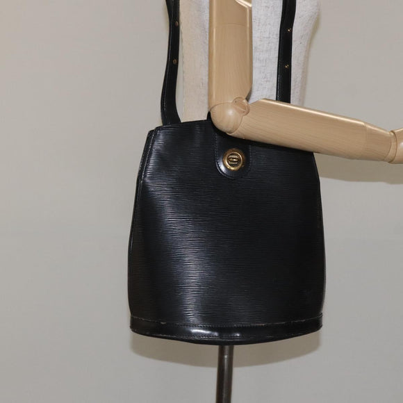 LOUIS VUITTON Epi Cluny Shoulder Bag Black M52252 LV Auth 129841
