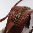 LOUIS VUITTON Epi Jeune FilleMM Shoulder Bag Brown M52153 LV Auth 129846-8