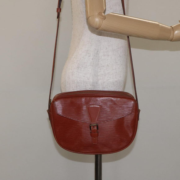 LOUIS VUITTON Epi Jeune FilleMM Shoulder Bag Brown M52153 LV Auth 129846