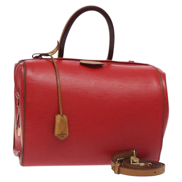 LOUIS VUITTON Epi Dock PM Hand Bag Red M93246 LV Auth 129848