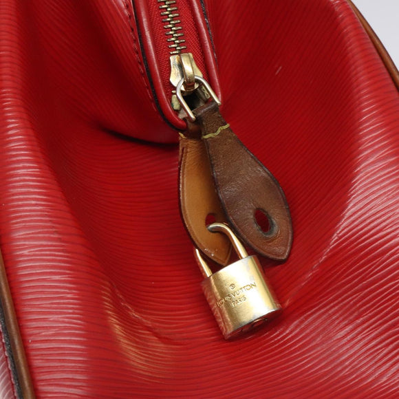 LOUIS VUITTON Epi Dock PM Hand Bag Red M93246 LV Auth 129848