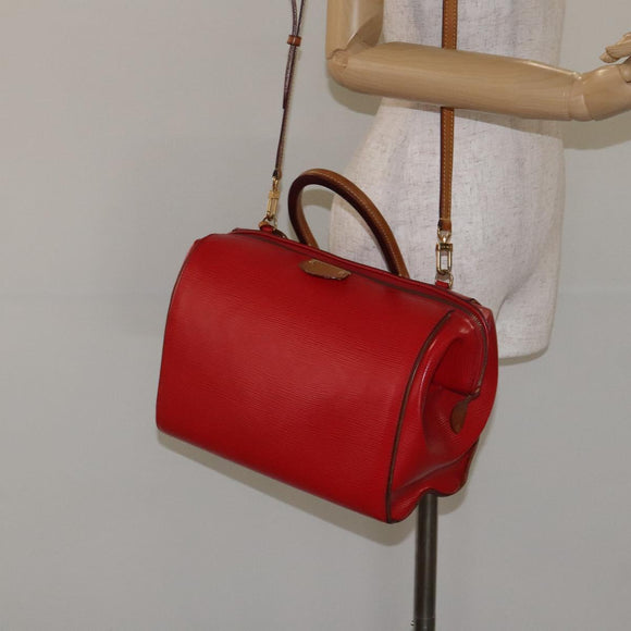 LOUIS VUITTON Epi Dock PM Hand Bag Red M93246 LV Auth 129848