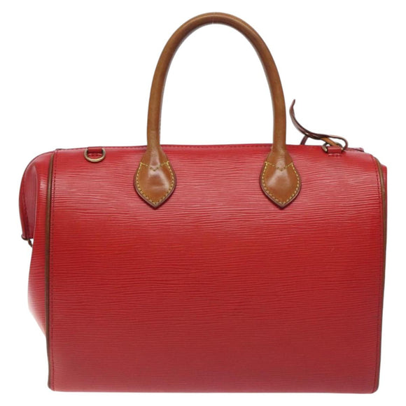LOUIS VUITTON Epi Dock PM Hand Bag Red M93246 LV Auth 129848