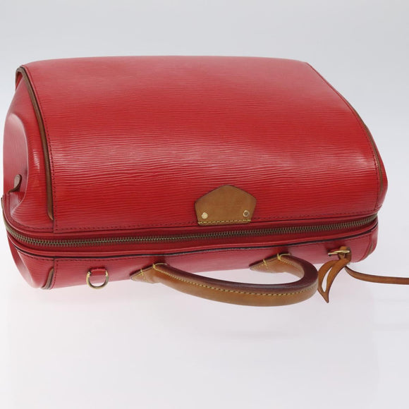 LOUIS VUITTON Epi Dock PM Hand Bag Red M93246 LV Auth 129848