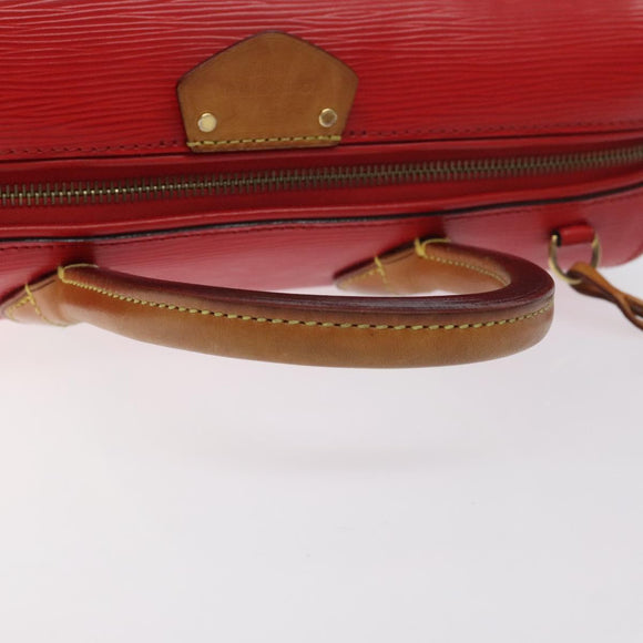 LOUIS VUITTON Epi Dock PM Hand Bag Red M93246 LV Auth 129848