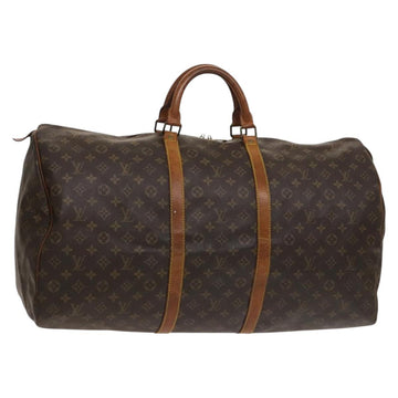 LOUIS VUITTON Monogram Keepall 60 Boston Bag M41422 LV Auth 129878