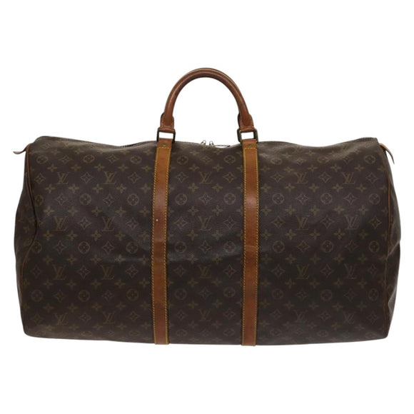 LOUIS VUITTON Monogram Keepall 60 Boston Bag M41422 LV Auth 129878