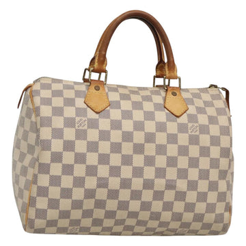 LOUIS VUITTON Damier Azur Speedy 30 Hand Bag N41533 LV Auth 129882