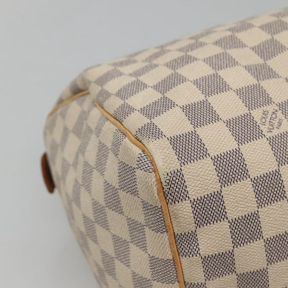 LOUIS VUITTON Damier Azur Speedy 30 Hand Bag N41533 LV Auth 129882
