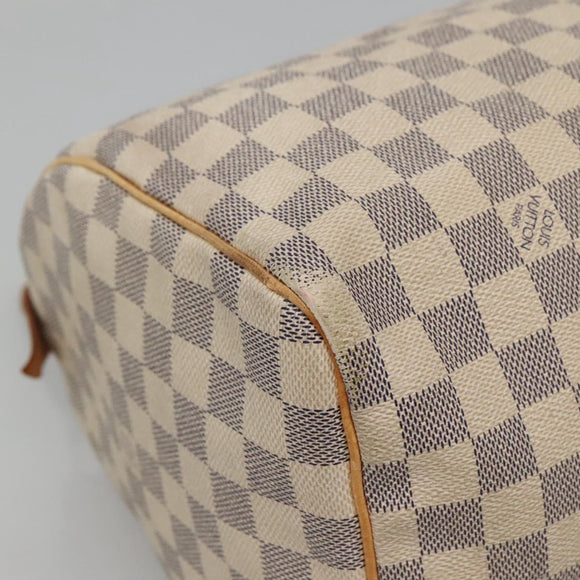 LOUIS VUITTON Damier Azur Speedy 30 Hand Bag N41533 LV Auth 129882