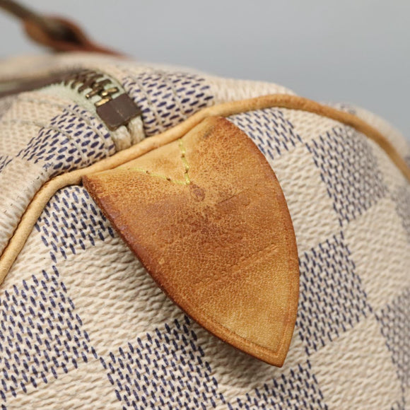 LOUIS VUITTON Damier Azur Speedy 30 Hand Bag N41533 LV Auth 129882