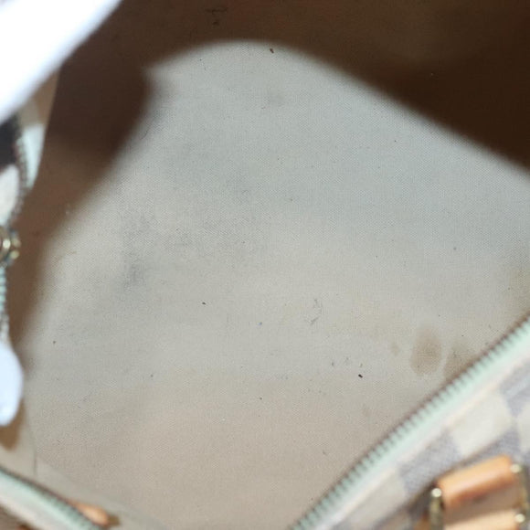 LOUIS VUITTON Damier Azur Speedy 30 Hand Bag N41533 LV Auth 129882