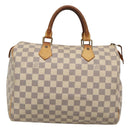 LOUIS VUITTON Damier Azur Speedy 30 Hand Bag N41533 LV Auth 129882-13