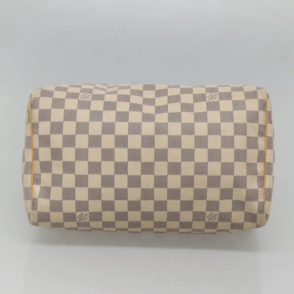 LOUIS VUITTON Damier Azur Speedy 30 Hand Bag N41533 LV Auth 129882