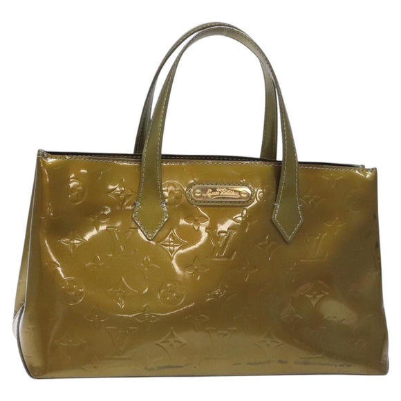 LOUIS VUITTON Monogram Vernis Wilshire PM Bag Gris Art Deco M91627 Auth 129895